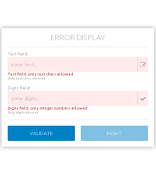 server-side extensions: error display