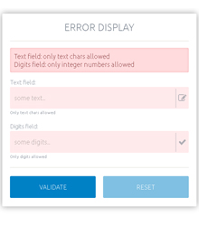 server-side extensions: error display