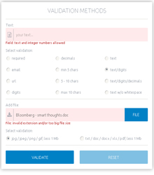 server-side extensions: validation methods