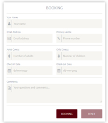 booking form