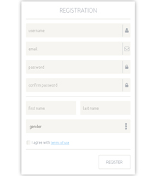 registration form