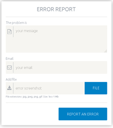 error report form template