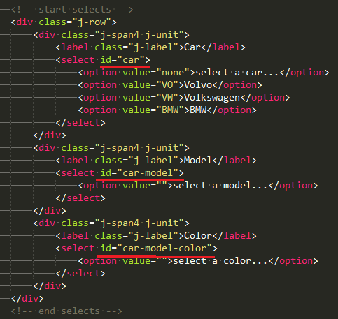 html structure