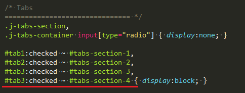 tabs